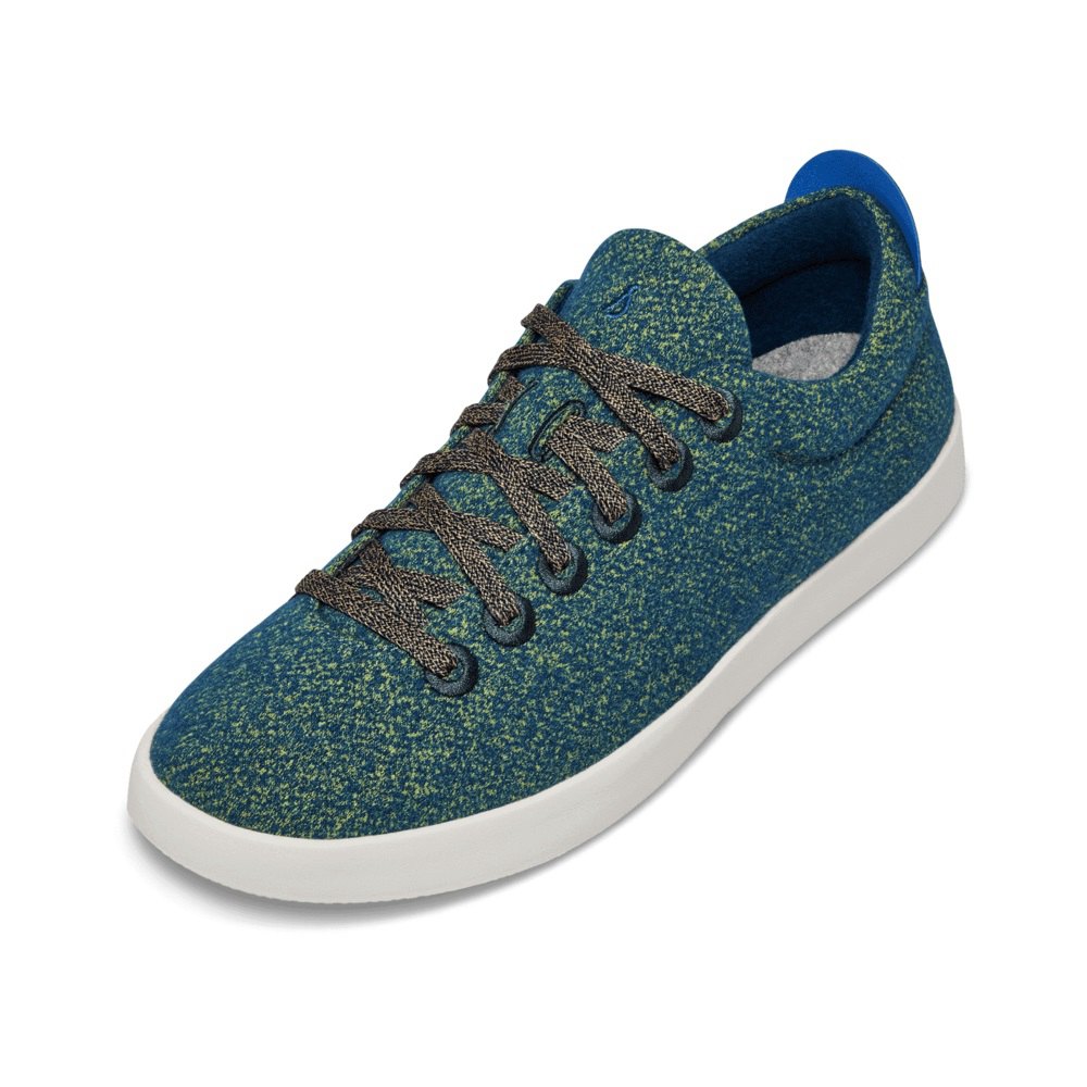 Allbirds Men's Sneakers Blue - Wool Pipers - 29805COZS